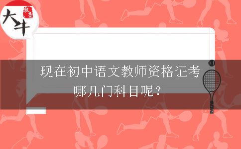 现在初中语文教师资格证科目